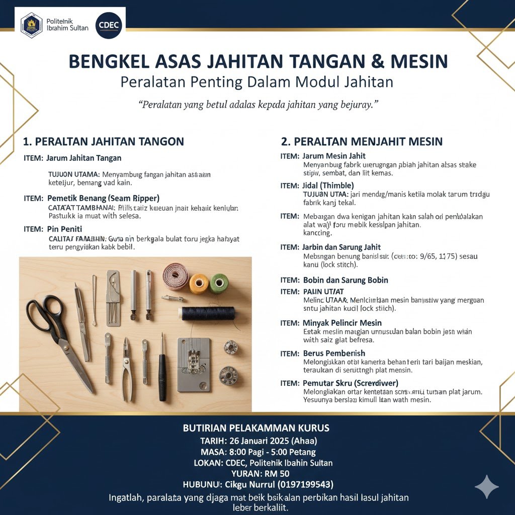 Diagram Proses Reka Bentuk Fesyen